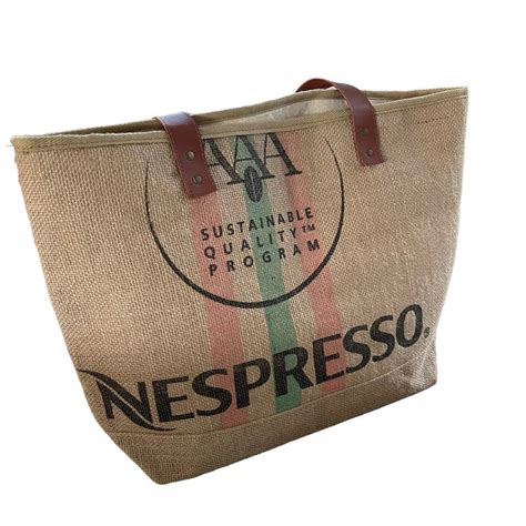 nespresso jute bags.